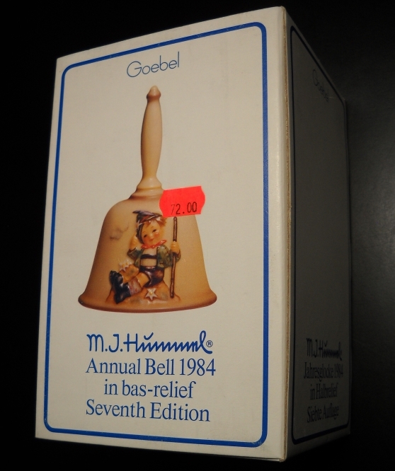 Goebel Hummel Annual Bell 1984 Seventh Edition Bas Relief Original Box and Paper - $10.99