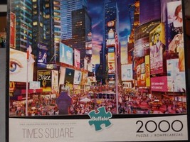 Times Square 2000 Pc Collection Jigsaw Puzzle 38&quot; x 26&quot; Buffalo Games - £22.13 GBP