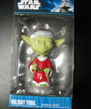 Star Wars Funko Holiday Yoda Bobble-Head 2010 Lucasfilm Original Blister and Box - £7.82 GBP