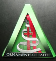 Ornaments of Faith Christmas Ornaments 2010 Lot of Two The Cross of Christ Boxed - £8.78 GBP