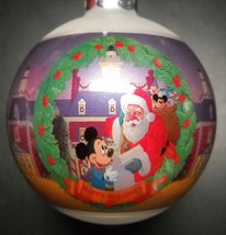Disney Christmas Ornament 1997 Epcot Christmas Collection Glass Bulb Made in USA - £8.78 GBP
