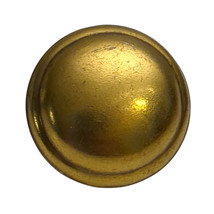 Vintage Brass Round Smooth Raised Knob Handles Pulls Single Screw 17596 - $7.87