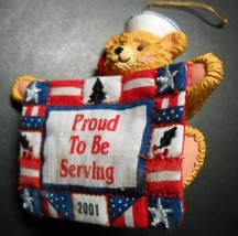 American Greetings Christmas Ornament 2001 Proud To Serve 6th In Operation Santa - $10.99