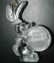 Eveready Energizer Bunny Christmas Ornament 1992 Promotional Clear Acrylic - £5.50 GBP