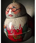 Hallmark Keepsake Ornament 1991 Jolly Wolly Santa Pressed Tin in Orignal... - £11.16 GBP