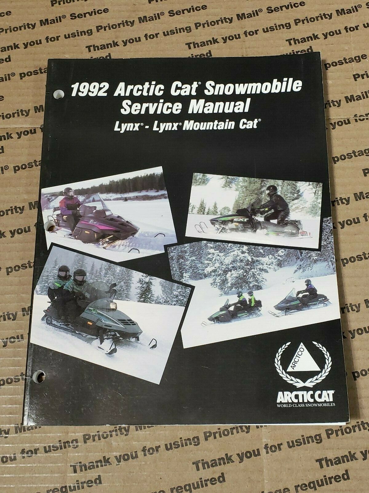 ARCTIC CAT Snowmobile 1992 Lynx, Lynx M/C Service Manual 2254-735 - $14.99