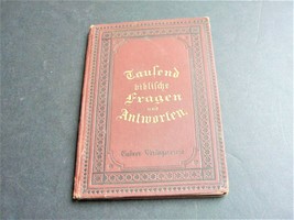 A Thousand Biblical Questions and Answers (German Language)- 1884 Booklet. - $9.10