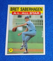 Bret Saberhagen Topps Baseball All Star Trading Card Kansas City Royals Cy Young - £3.13 GBP