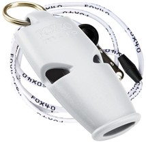 White Fox 40 Micro Whistle Rescue Safety Referee Alert Free Lanyard - Best Value - £7.07 GBP