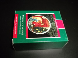 Hallmark Keepsake Ornament 1989 Morning Of Wonder Hanging Christmas Plate Boxed - £8.78 GBP