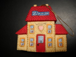 Lang and Wise Ornaments 1998 Welcome Home Features Artwork of Ellen Stouffer Box - $12.99