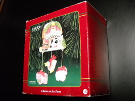 Carlton Cards Heirloom Ornament 1999 Charm On The Farm Boxed Pig Lamb CXOR-124A - £10.34 GBP