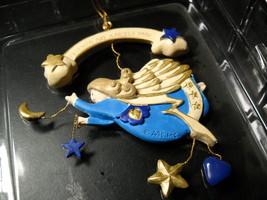 American Greetings Collectable Ornament 1996 Friends Are Angels Moon Stars Heart - $10.99