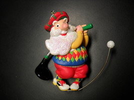 Carlton Cards Heirloom Ornament 1999 Fore Santa on North Pole Links Golf... - $9.99
