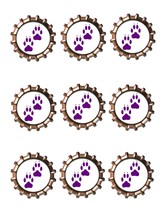 Purple Paws Bottlecap -Download-ClipArt-ArtClip-Bottle Cap-Digital - $1.25