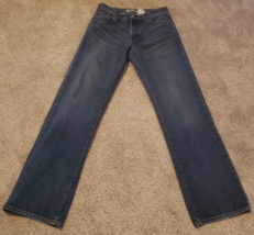 Gap Men&#39;s Straight Fit Medium Wash Whiskered Jeans Size 32/34 - $17.46