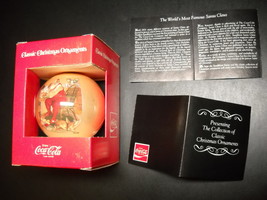 Coca Cola Classic Christmas Ornament Haddon Sundblom Santa In Original Box - £7.16 GBP