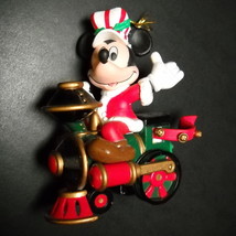 Enesco Treasury of Christmas Ornament Mickey Mouse Disney on Train Engin... - $7.99