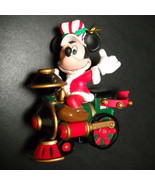 Enesco Treasury of Christmas Ornament Mickey Mouse Disney on Train Engin... - £6.28 GBP