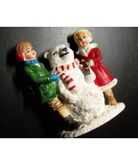 Coca Cola Town Square Collection Accessory 1994 Polar Bear Snowman with ... - £7.86 GBP