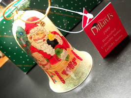 Dillard&#39;s Trimmings Ornament 1999 Collectible Lullaby Santa 3rd in Series Boxed - £12.02 GBP