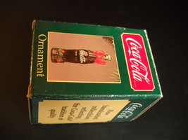 Coca Cola Hanging Christmas Ornament Miniature Bottle of Coca Cola Original Box - £10.41 GBP