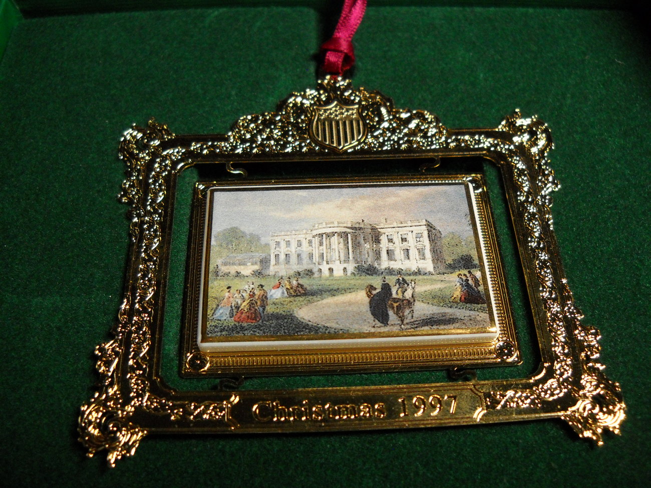 Christmas 1997 The White House Historical Association Franklin Pierce South Lawn - $15.99
