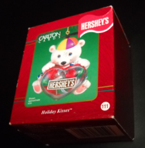 Carlton Cards Heirloom Ornament 2001 Hershey&#39;s Holiday Kisses Boxed Tiny Kisses - £9.39 GBP