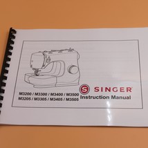 Singer M3200 M3300 M3400 M3500 Instruction Manual 40 Pages With Clear Covers - £13.32 GBP