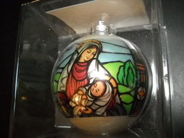 Hummelwerk Glass Christmas Ornament 1980 Madonna Child Original Transpar... - $10.99