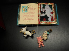 Carlton Cards Heirloom Ornament 1997 Christmas Baby Photoholder Nursey R... - £7.04 GBP