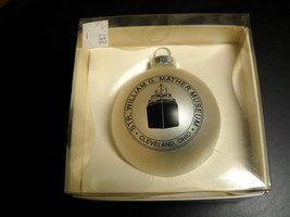 Howe House Ornament William G Mather Museum Cleveland Ohio White and Bla... - £7.96 GBP