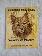 How To Woodburn Wildlife Burning Class In A Book Orchid W Davis SC 199 Vtg  - $23.74