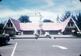 1961 Santa&#39;s Village Parking Lot Entrance Sign East Dundee IL 35mm Slide - $3.47