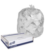 Genuine Joe Can Liners 7-10 Gal 6mic/.20mil 24&quot;x23&quot; 1000/CT Translucent ... - £63.46 GBP