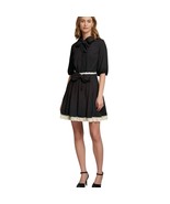 Divided by H &amp; M Black Pleated Button Front Skirt With Lace Underskirt S... - $27.72