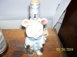 Vintage 50&#39;s Childs Ceramic Desk Light Teddy Bear - £19.87 GBP