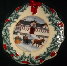 Longaberger Collectors Club Christmas Ornament 1999 Dashing Through The Snow Box - £8.81 GBP