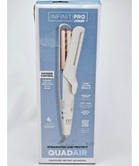 InfinitiPRO Conair QuadAir Flat Iron Straightening Titanium Hair Straigh... - $26.38 CAD