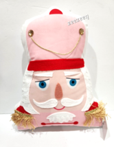 NEW Pink Nutcracker Throw Decorative Pillow Christmas Decor 14&quot; - $32.66