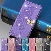 For Samsung J2Core J4 J6 J8 2018 Bling Butterfly Leather Wallet Case Stand Cover - $59.90