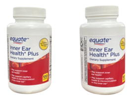 Equate Inner Ear Health Plus Caplets Dietary Supplement, 100 Count (lot of 2) - £23.14 GBP