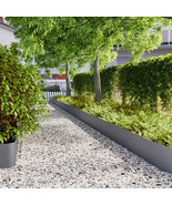 vidaXL Lawn Edgings 10 pcs Anthracite 9.8x40.6&quot; Cold-rolled Steel - €166,35 EUR