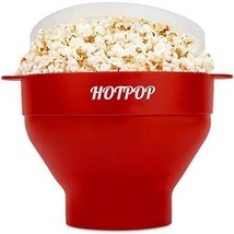 Silicone Hotpop Microwave Popcorn Maker Popper The Original Collapsible Red NIP - £7.67 GBP