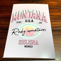 Montana Notebook Journal Helena Rocky Mountains Travel CrownJewlz Lined 5.25x8.3 - £6.88 GBP