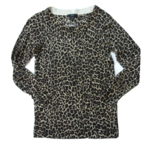 NWT J.Crew Tippi in Leopard Print Merino Wool Knit Sweater XS - £34.71 GBP