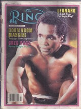The Ring: Sugar Ray Leonard, Boom Boom Mancini, Geeg Page July 1982 Issue - £6.25 GBP