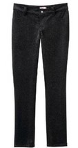 Girls Pants Velour So Adjustable Waist Glitter Black-size 10 - £14.79 GBP