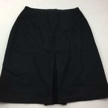 Levine Classics Women&#39;s Black Wool Skirt Front Pleat Work Office Career ... - £23.59 GBP