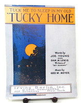 Tuck Me to Bed in My Old Tucky Home Sheet Music 1921 Young Lewis Meyer Grant   C - £7.73 GBP